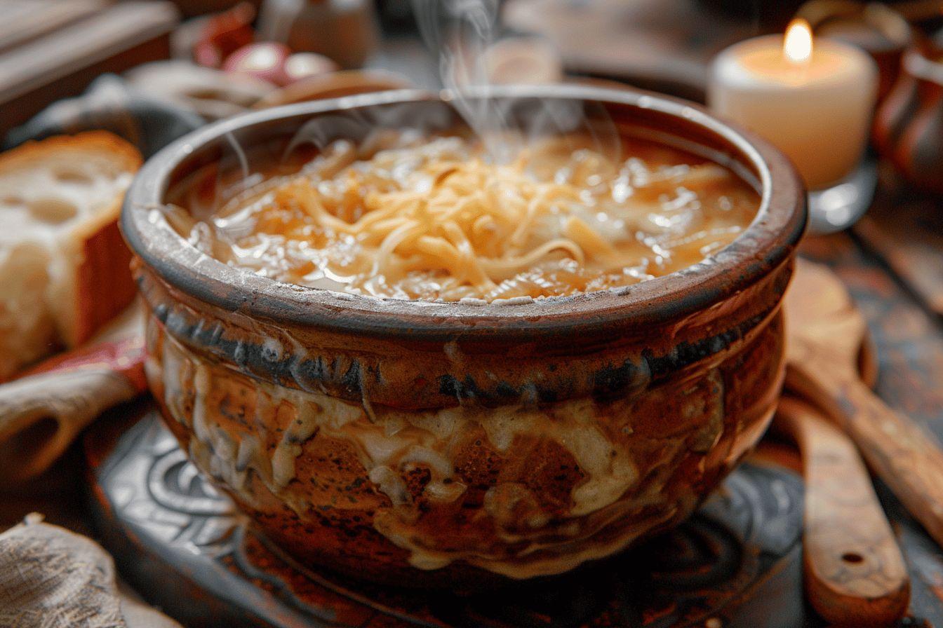 Soupe à l&rsquo;oignon de ma grand-mère : la recette au vin blanc