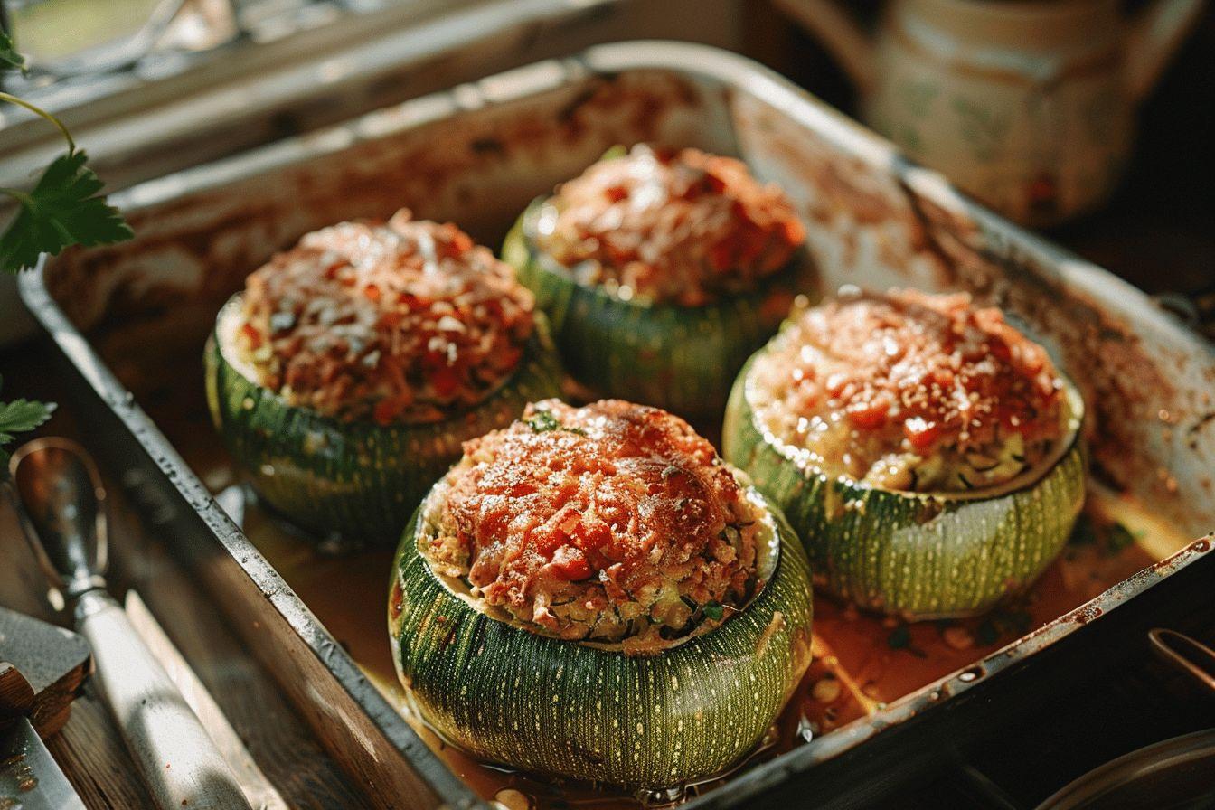 Courgettes farcies à la façon de ma grand-mère : RECETTE