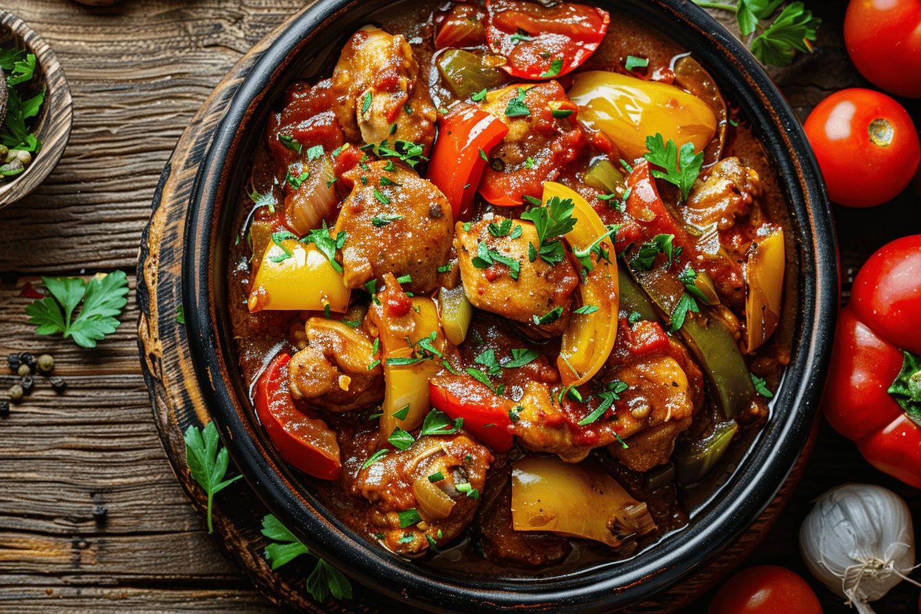 RECETTE du poulet basquaise comme le faisait ma grand-mère
