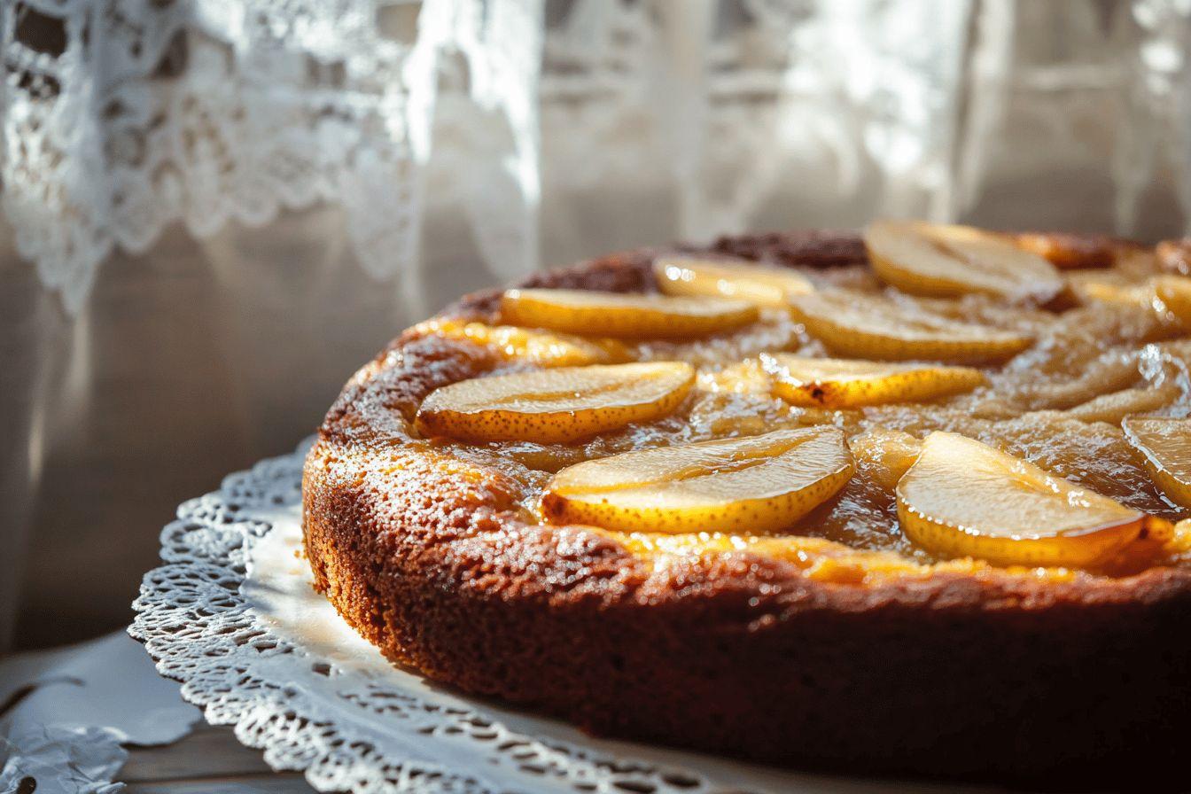 Gâteau à la poire de ma grand-mère : la RECETTE dévoilée