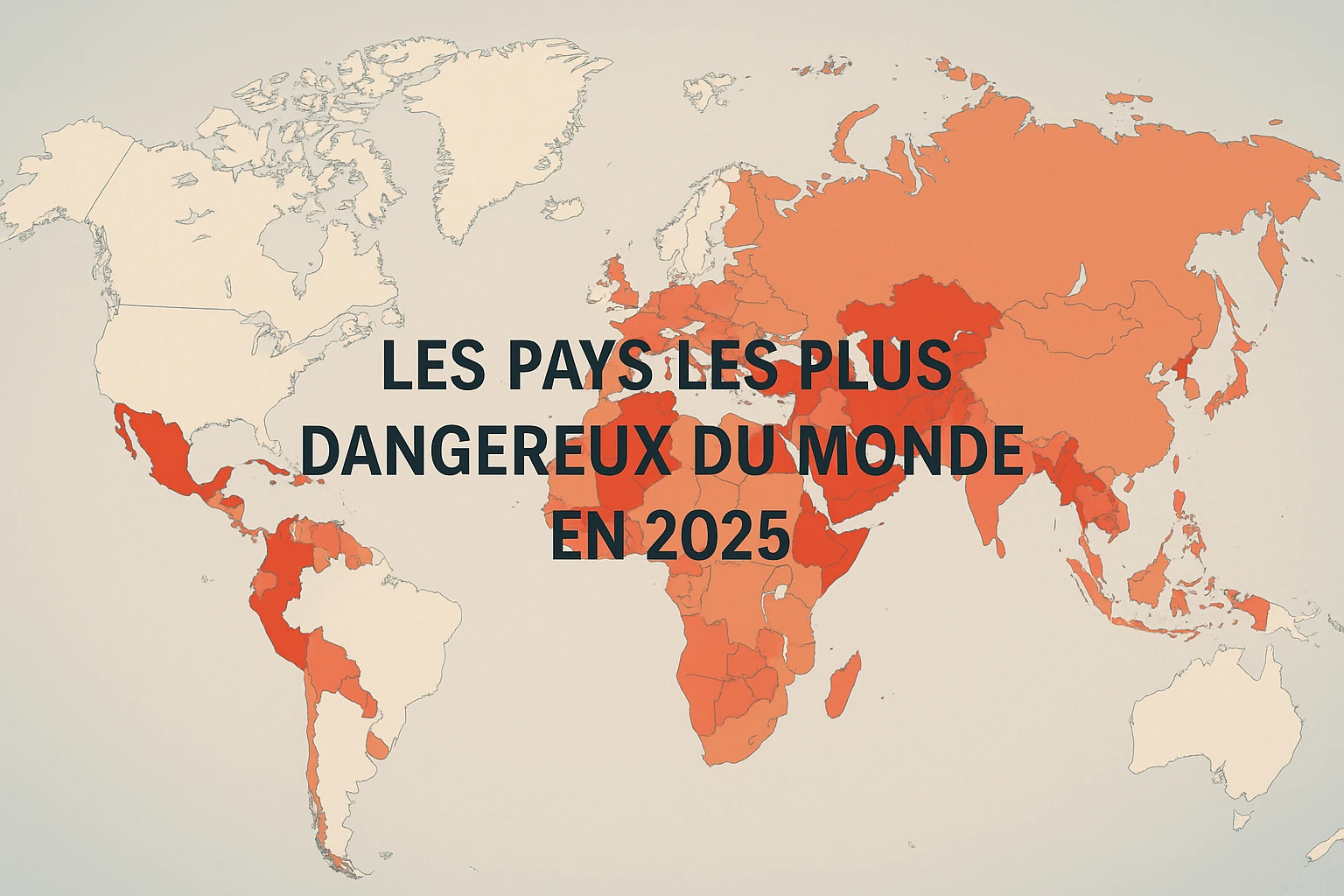 Les pays les plus dangereux du monde en 2025