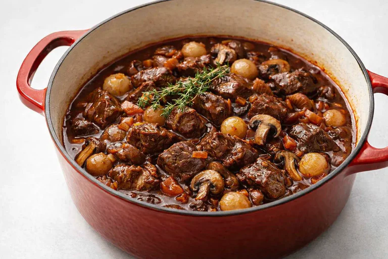 boeuf bourguignon recette de grand-mère