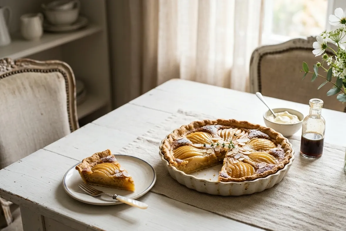 Le secret de la tarte poire de grand mère : recette facile