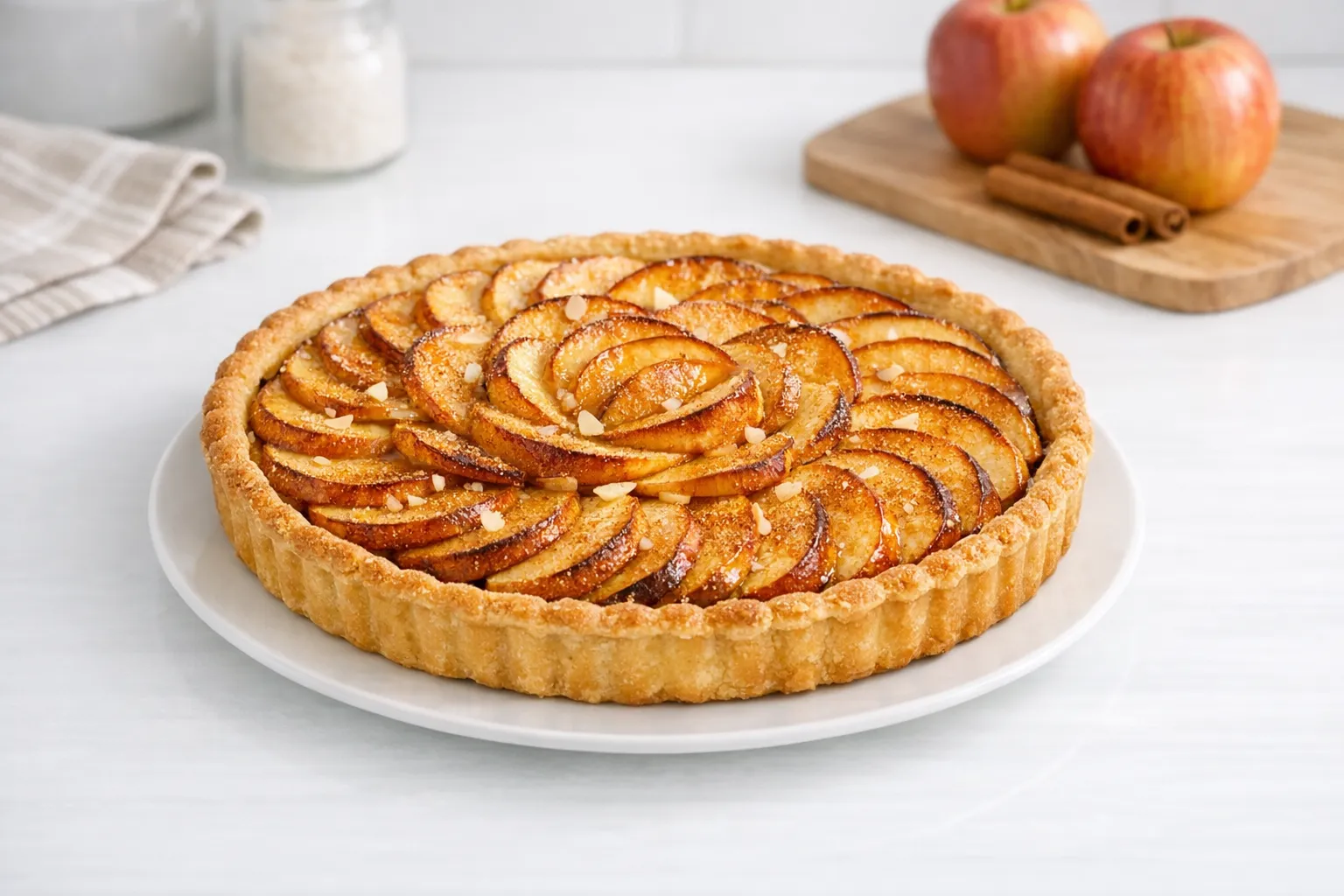 La RECETTE de la tarte aux pommes normande de grand-mère