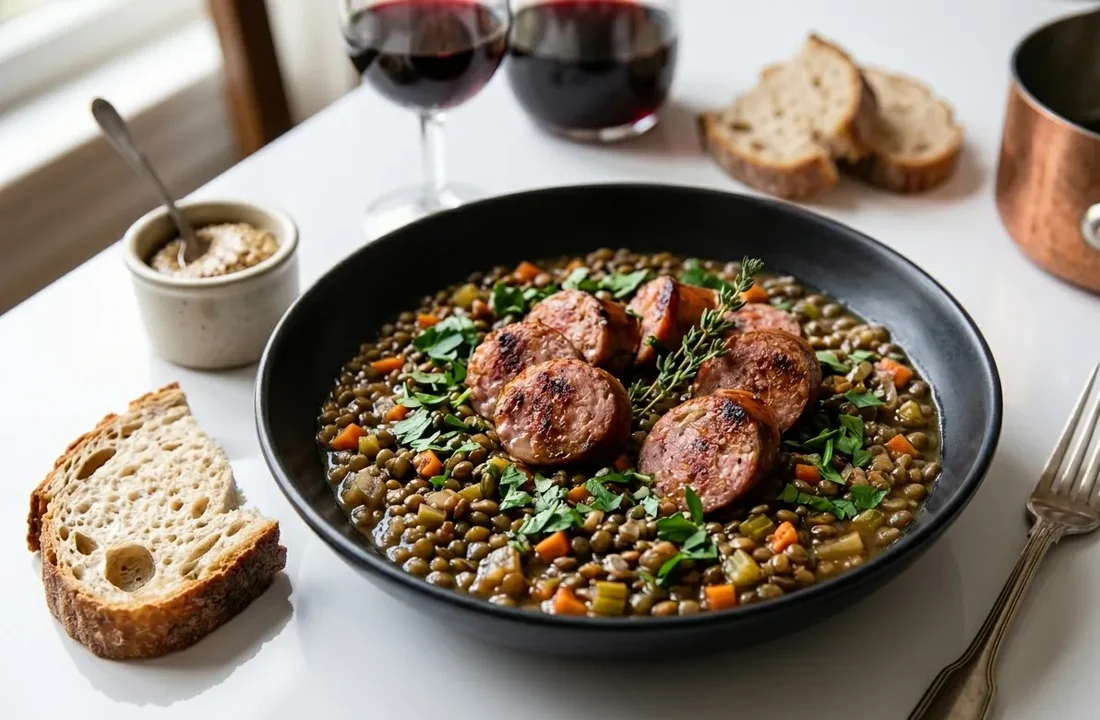 saucisse lentille grand-mère